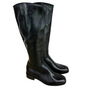La Canadienne NWOB Sasha Waterproof Knee High Leather Riding Boots Black Size 7